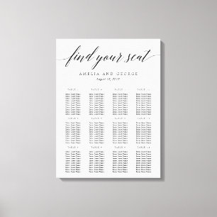 Moderne, mit Schriftzeichen überzogene Canvas Leinwanddruck