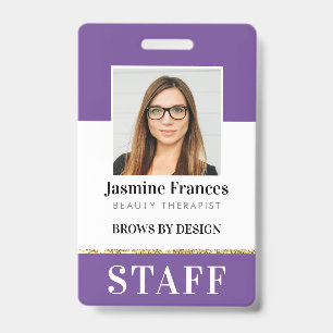 MODERNE MITARBEITER-FOTO-ID arbeit chic design lil Ausweis