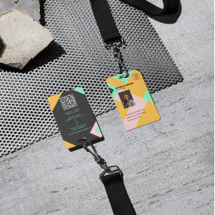 Moderne Mitarbeiter-Foto-ID Unternehmenssicherheit Ausweis