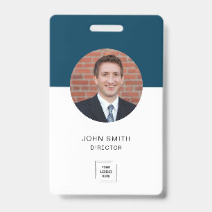 Moderne Mitarbeiter-Foto-Profil-Identität Ausweis