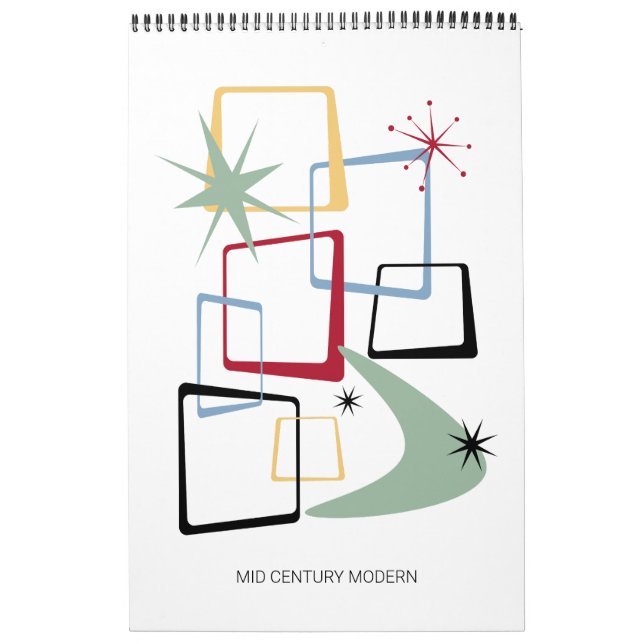 Moderne Mitte 3. Original Art Retro Kalender (Titelbild)