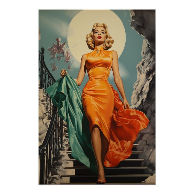 Moderne Mitte des Jahrhunderts Poster (Vorderseite)