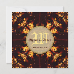 Moderne Mittelalterliche Feuermonographie Einladung