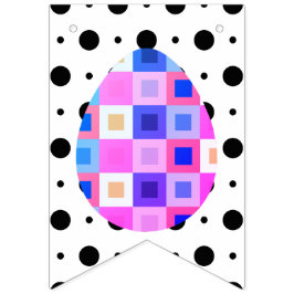 Moderne Mod Pop Art Geometrische Ostergarlandebann Wimpelkette