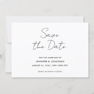 Moderne Modèle Simple Noir Et Blanc Calligraphie