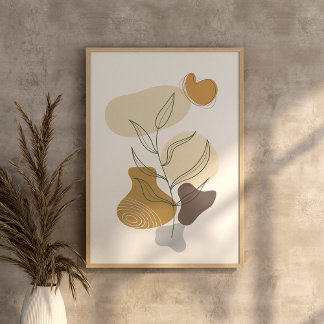 Moderne moderne bohenhafte abstrakte Kunst Wand Poster