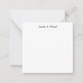Moderne Moderne Elegante Einfache Minimalistische  Mitteilungskarte