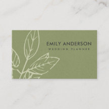 MODERNE MODERNE GREEN KRAFT WHITE BLÄTTER