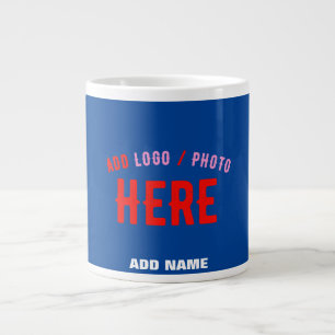 MODERNE MODERNE KUSTOM-BLAUEN MIT VERIFISCHTER MAR Jumbo-Tasse