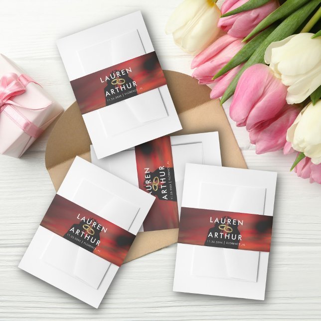 Moderne Moderne Moderne Ultra-Minimal-Foto Hochzei Einladungsbanderole (Von Creator hochgeladen)