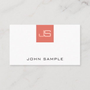 Moderne, moderne Monogramm-Elegant-Vorlage Visitenkarte