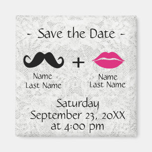 Moderne Moderne Save the Date Magnet