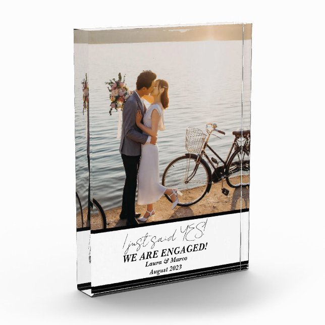 Moderne moderne Verlobung - Foto-Block Fotoblock (Links)