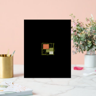 Moderne modulare Grundrissgestaltung – Minimalisti Acrylschild