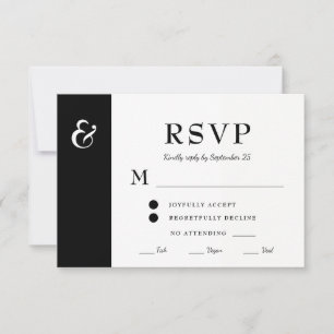 Moderne Möglichkeiten für Hochzeitsfeiern in Schwa RSVP Karte