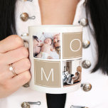 Moderne Mommy Foto Collage Custom Giant Coffee Tas Jumbo-Tasse<br><div class="desc">Passen Sie diese Tasse mit Ihren eigenen Fotos an und geben Sie sie als Geschenk!!</div>