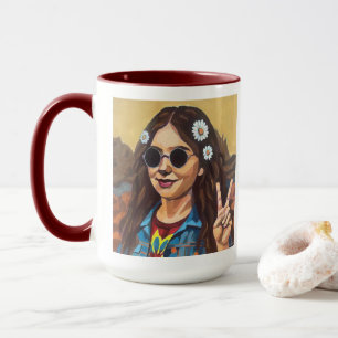 Moderne Mona Lisa-Malerei - Inspiriert von da Vinc Tasse