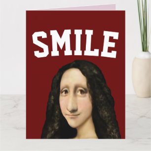 MODERNE MONA SMILE ! CARTE D'ANNIVERSAIRE