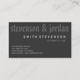 Moderne Mongram Rechtsanwaltskanzlei Business Card Visitenkarte