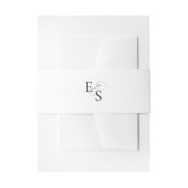 Moderne Monogram Ampersand Hochzeit Einladungsbanderole