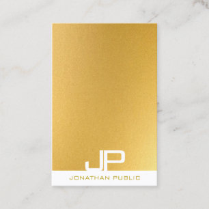 Moderne Monogram-Elegante Gold-Berufliche Vorlage Visitenkarte