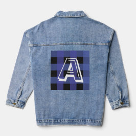 Moderne Monogram Erstklassige Denim Jacket Jeansjacke