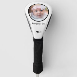 Moderne Monogram Foto Opa Golf Head Cover Golf Headcover
