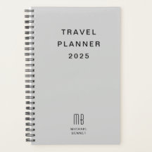 Moderne Monogram Gray Travel