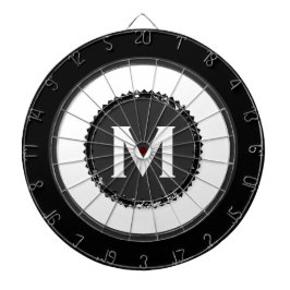 Moderne Monogram Man Höhle Dartscheibe