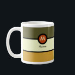 Moderne Monogram-Tasse Kaffeetasse<br><div class="desc">Diese moderne Monogramm-Tasse mit einem Ort,  an dem Ihr Name und Ihr Initial perfekt ist,  ist Zuhause oder Büro. Um einen anderen Schriftart auszuwählen,  klicken Sie einfach auf die Schaltfläche "Anpassen".</div>