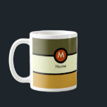 Moderne Monogram-Tasse Kaffeetasse<br><div class="desc">Diese moderne Monogramm-Tasse mit einem Ort,  an dem Ihr Name und Ihr Initial perfekt ist,  ist Zuhause oder Büro. Um einen anderen Schriftart auszuwählen,  klicken Sie einfach auf die Schaltfläche "Anpassen".</div>