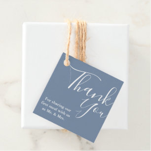 Moderne Monogram Wedding Danke Brautparty Geschenkanhänger