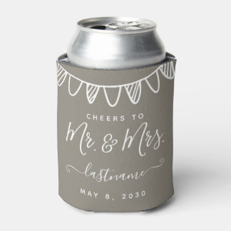 Moderne Monogram Wedding Minimalistisch Classic Dosenkühler