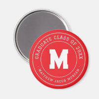 Moderne Monogramm-Abschlussklasse von 20XX Benutze