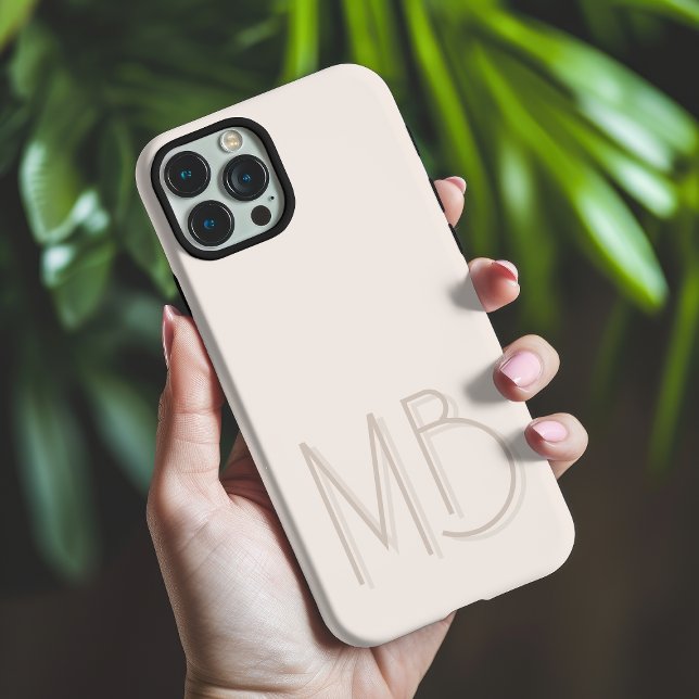 Moderne Monogramm-Anfangsbuchstaben aus Muscheln Z iPhone 16 Pro Max Hülle (Von Creator hochgeladen)