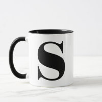 Moderne Monogramm-Anfangsbuchstaben sind schwarz u