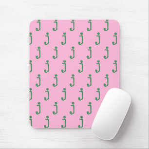 Moderne Monogramm-Buchstaben-Schreibmaschinentypog Mousepad