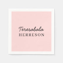 Moderne Monogramm-Design in Blush-Pink