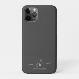 Moderne Monogramm Elegante Kalligraphie Personalis Case-Mate iPhone Hülle