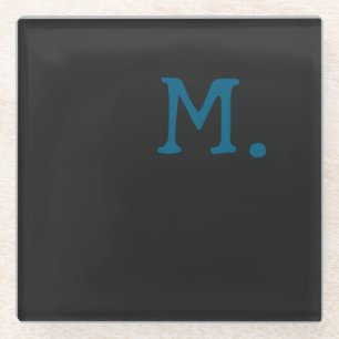 Moderne Monogramm erste Ersetzung Ihre Glasuntersetzer