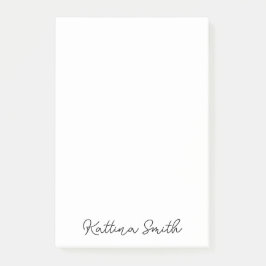 Moderne Monogramm-Handschrift-Design Post-it Klebezettel