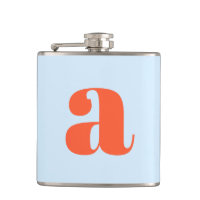 Moderne Monogramm-Initiale Buchstabe Blaue Orange