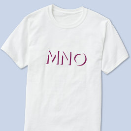 Moderne Monogramm-Initialen lassen den Schatten fa T-Shirt