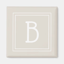 Moderne Monogramm Letter Initial Template Unique T Magnet