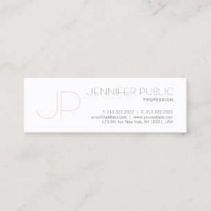 Moderne Monogramm-Minimal-Design Luxus professione Mini Visitenkarte