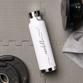 Moderne Monogramm Name Bridesmaid Bridal Wedding Trinkflasche