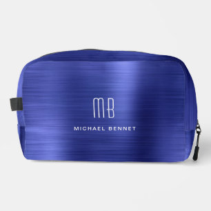 Moderne Monogramm Navy Blau Waschbeutel