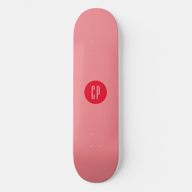 Moderne Monogramm-Professionell-Einfache Anfangsbu Skateboard (Vorderseite)
