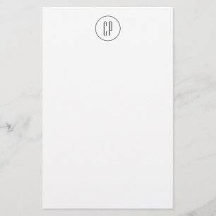 Moderne Monogramm-Professionell-Einfache Initialen Briefpapier