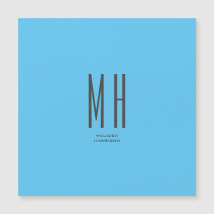 Moderne Monogramm Professionell Schlicht Einfach H Magnetkarte